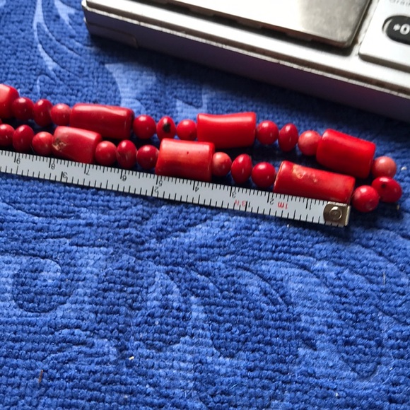 Natural coral necklace 20”